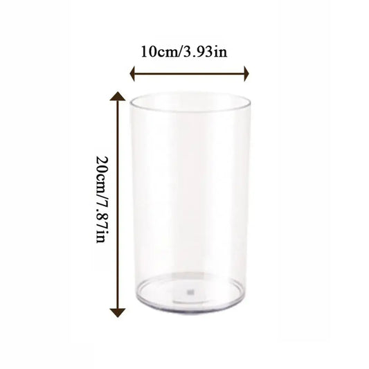 Acrylic Cylinder Flower Vase - 10x20cm
