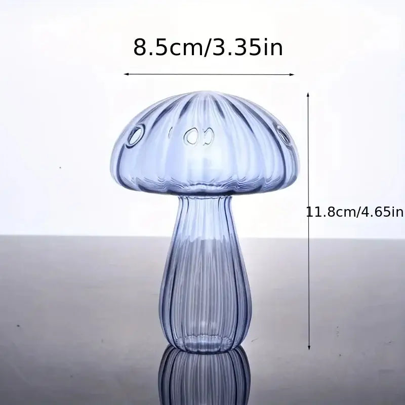 Gradient Glass Mushroom Vase - F style