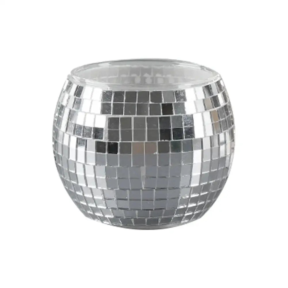 Silver Glass Round Vase - yinse