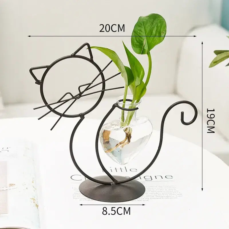 Gold Flamingo Metal Vase - PURPLE