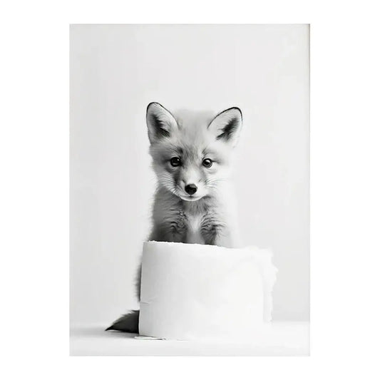 Animal Framed Bathroom Art - Style 5 / 30X45cm Unframed
