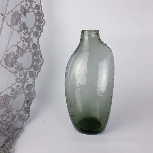 Amber Zen Glass Vase Set - 5.5X4.5X20CM-1