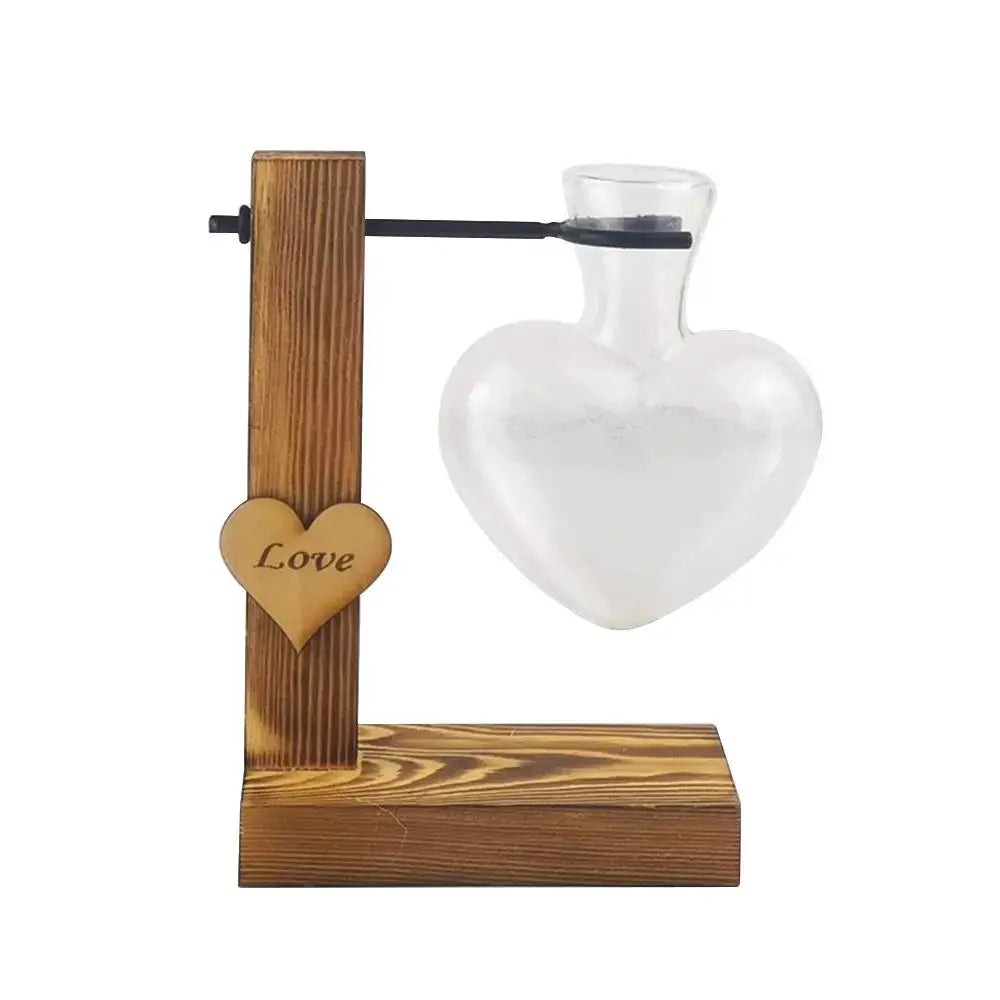 Heart Shape Hydroponic Vase - 1