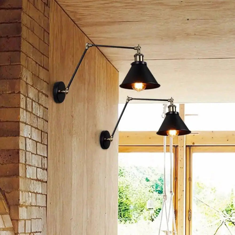 Black Plug Wall Sconce - 2 Pack - Hardwired