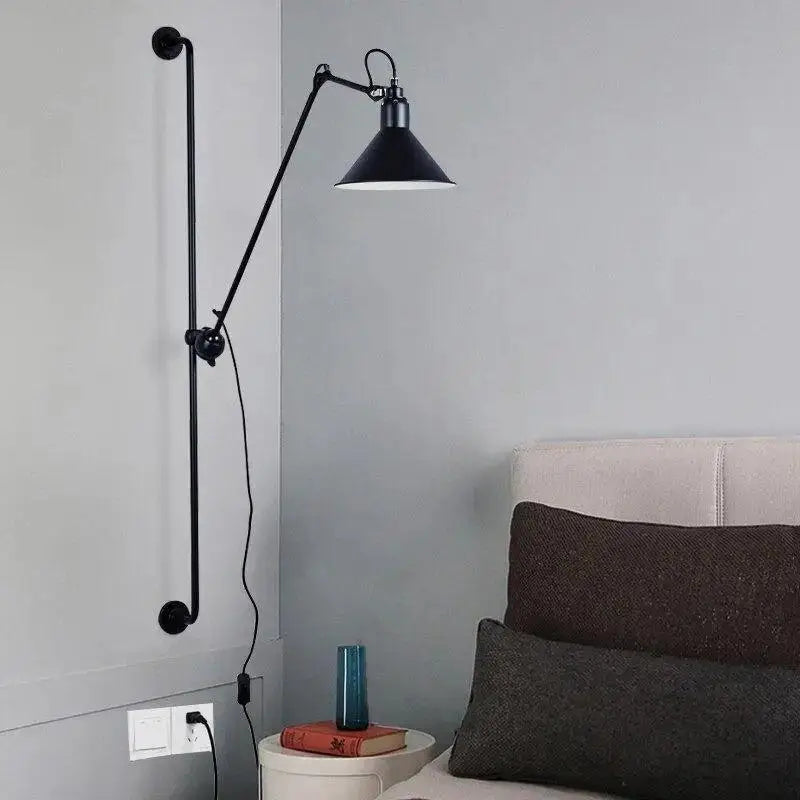 Black Industrial Wall Sconce
