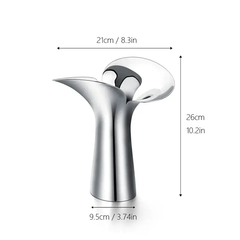 Silver Stainless Steel Vase - Large