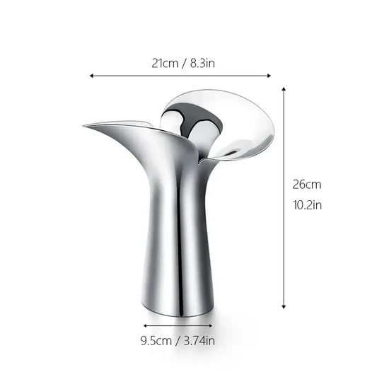 Silver Stainless Steel Vase - Large