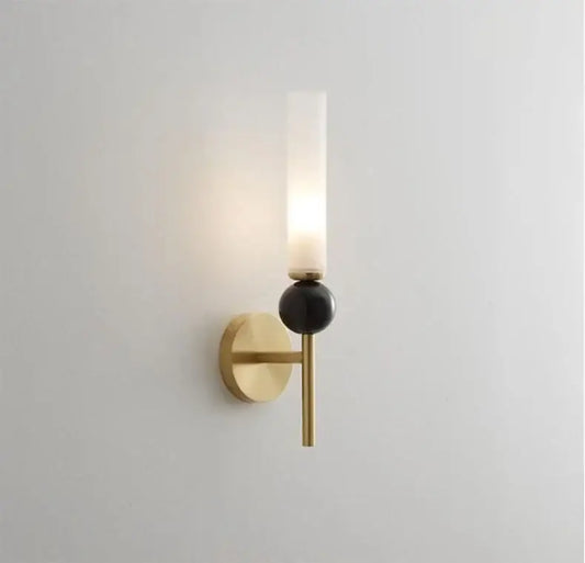 Gold Marble Bedroom Sconce - Gold