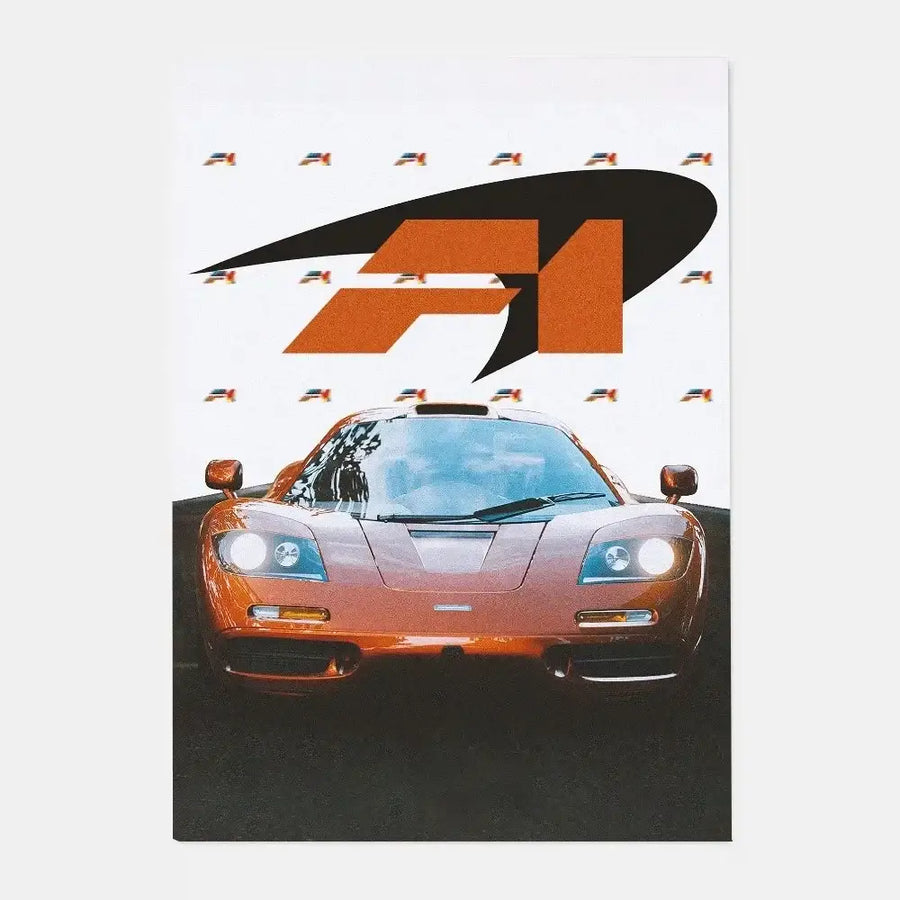 Silver Sports Car Poster - z15 / 15X20cmNoframe