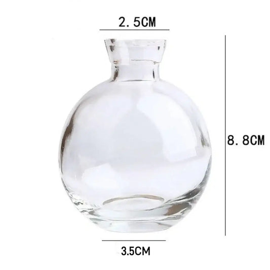 Blue Glass Vase Trio - transparent-B
