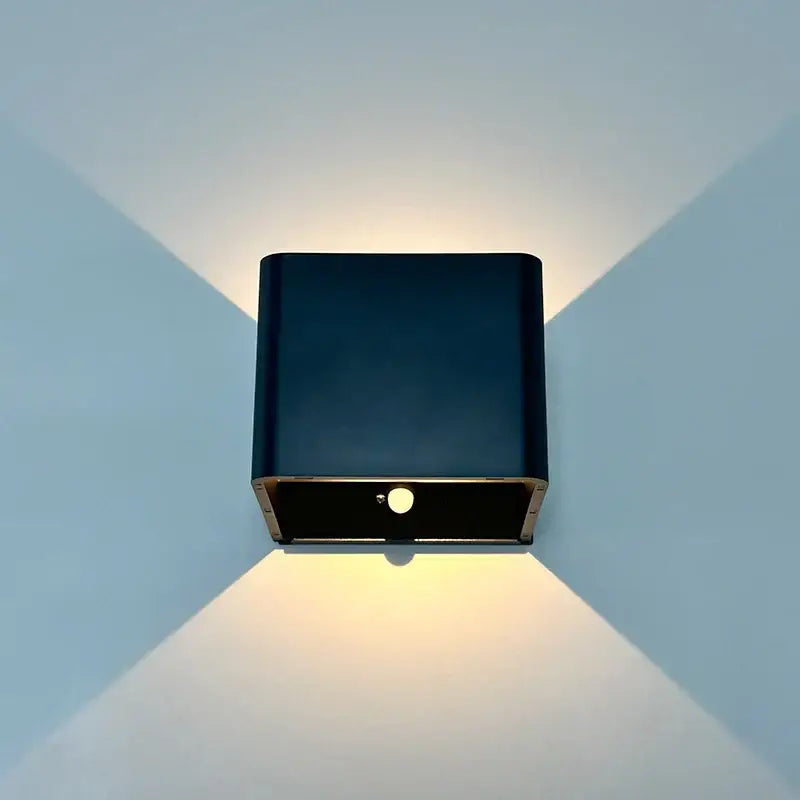 Black Cordless Battery Wall Sconce for Renters - Black