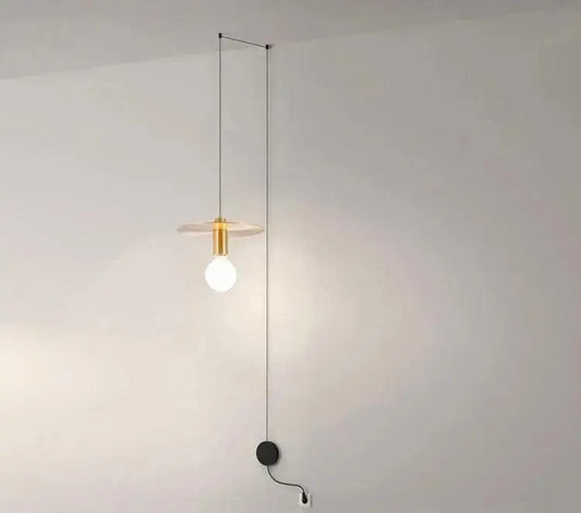 Brass Geometric Pendant Light - A. 2 Hooks - Hardwired