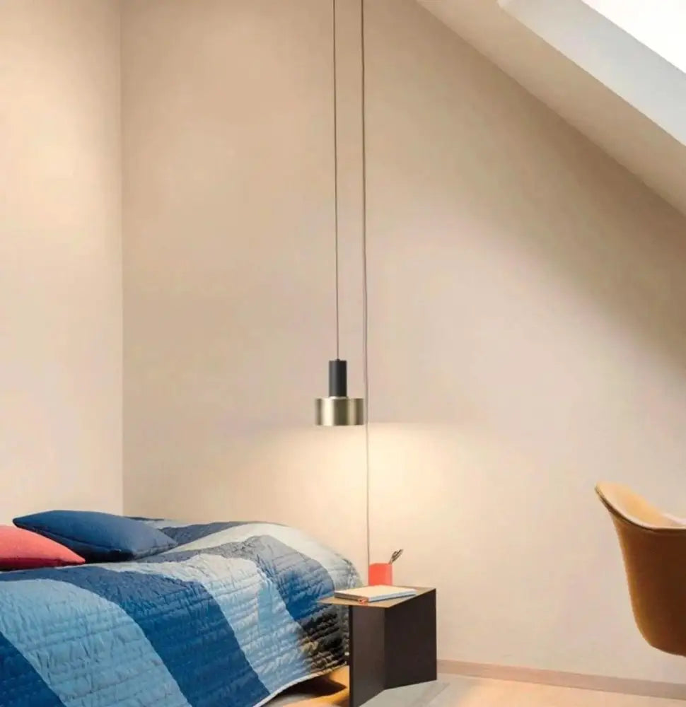 Brass Geometric Pendant Light - C. 4 Hooks - Plug-In