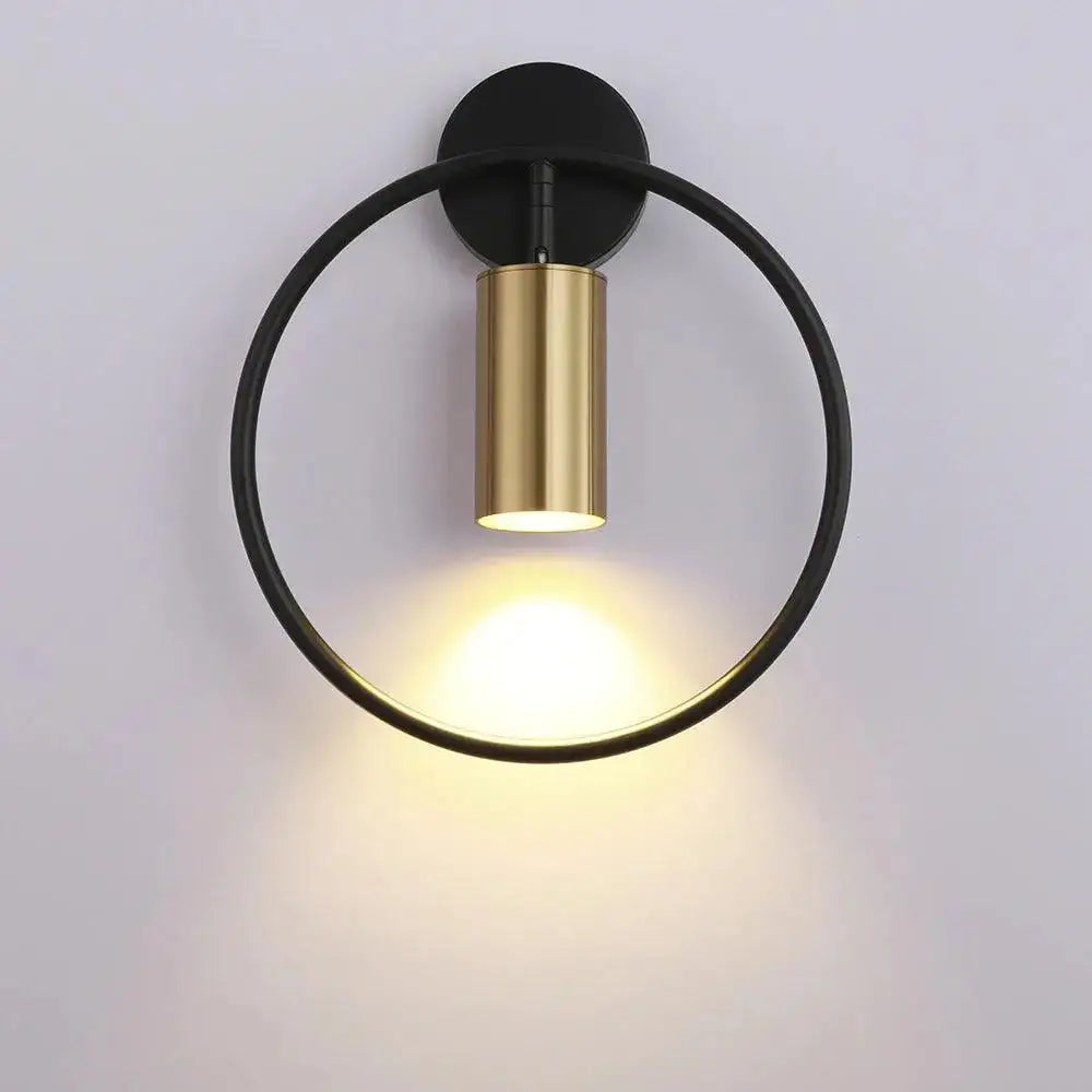 Black Gold Nordic Sconce - Black and Gold / Single Wall Sconce