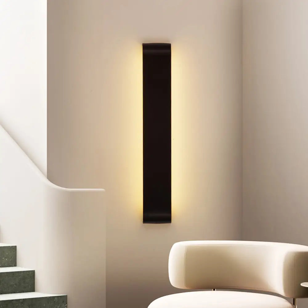 Black Modern Metal Wall Sconce 14-51cm - Black / 14 cm (5.5”)