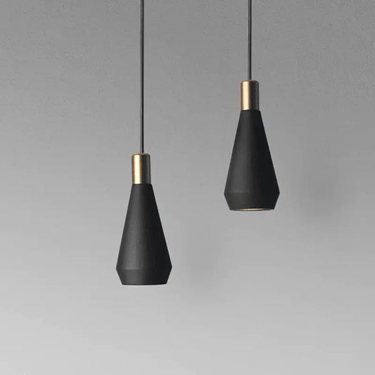 Black Gold Kitchen Pendant - Black