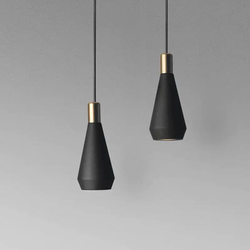 Black Gold Kitchen Pendant - Black