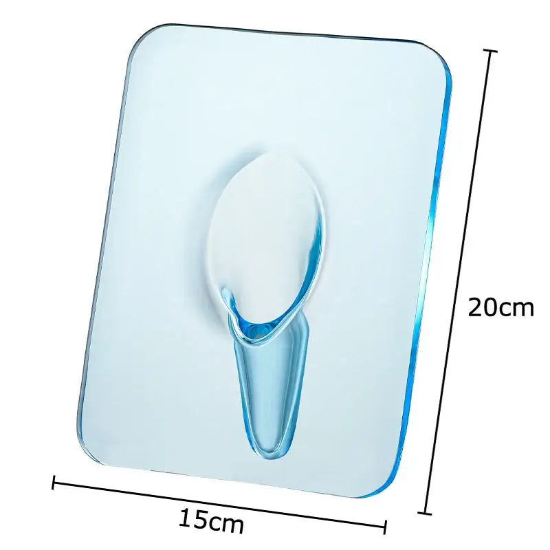 Transparent Square Wall Vase - Blue