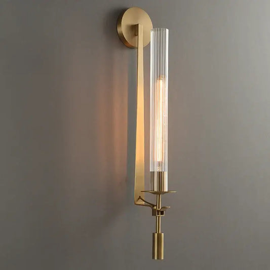Gold Glass Wall Sconce - Gold