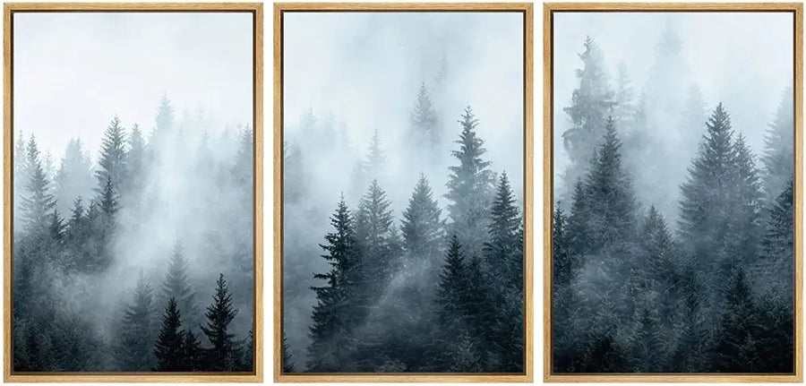 Misty Blue Canvas Set - 3pcs-01 / 20x30cm