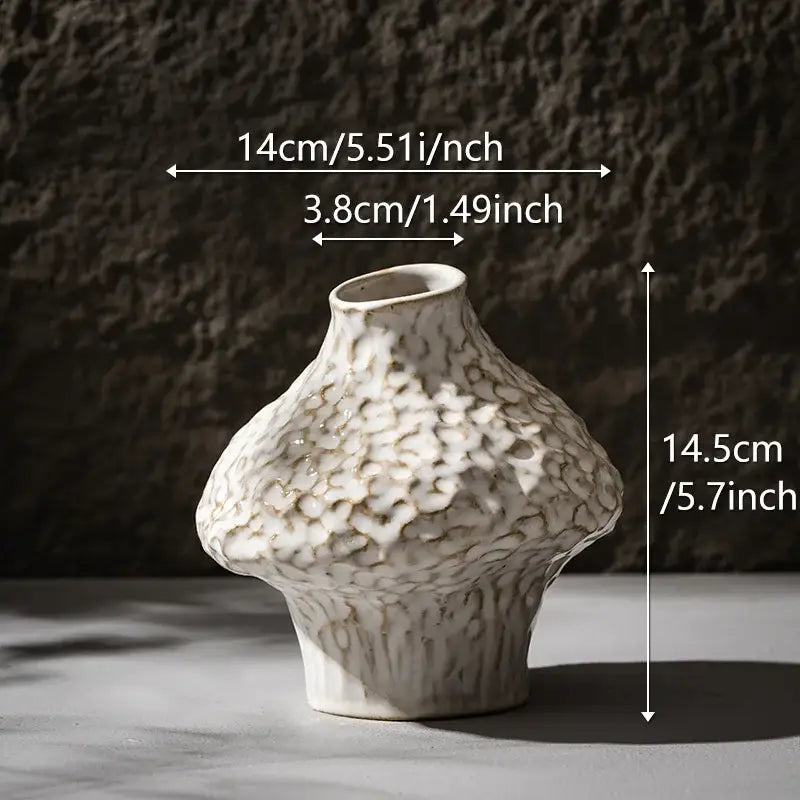 White Nordic Ceramic Vase - B