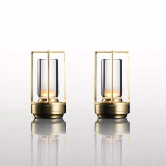 Nordic Rechargeable Table Lamp - Gold / Pair