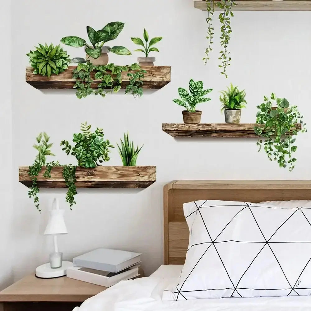 Wooden Plant Wall Decals - Default Title