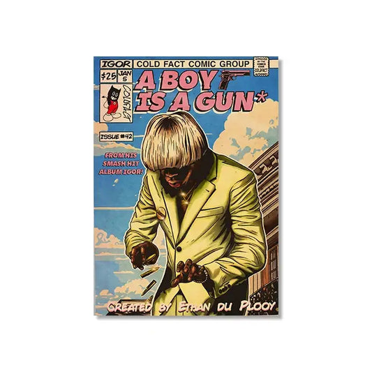 Retro Canvas Music Poster - SW8471 / 20X30cm Unframed