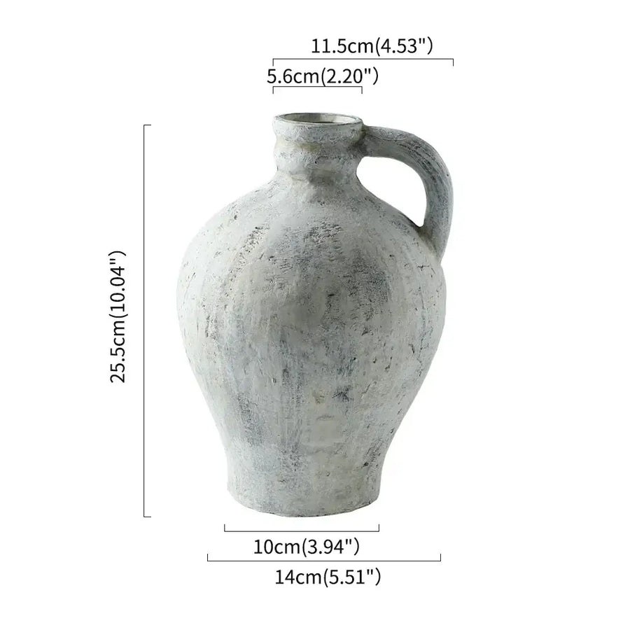 White Ceramic Pottery Vase - AS Picture S