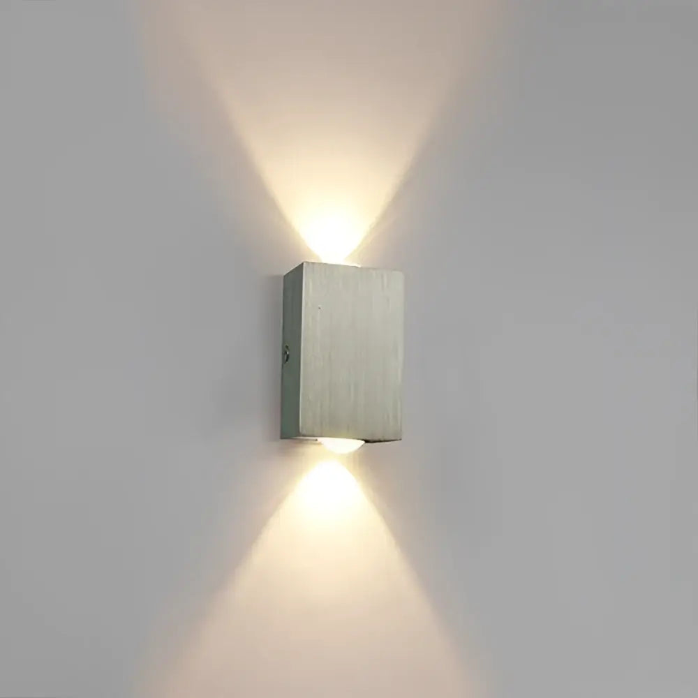Silver Sphera Wall Sconces - 2W - 2 Heads / Yellow