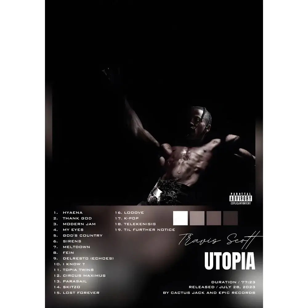 Framed Travis Scott Posters - z7 / 30X40cmNoframe
