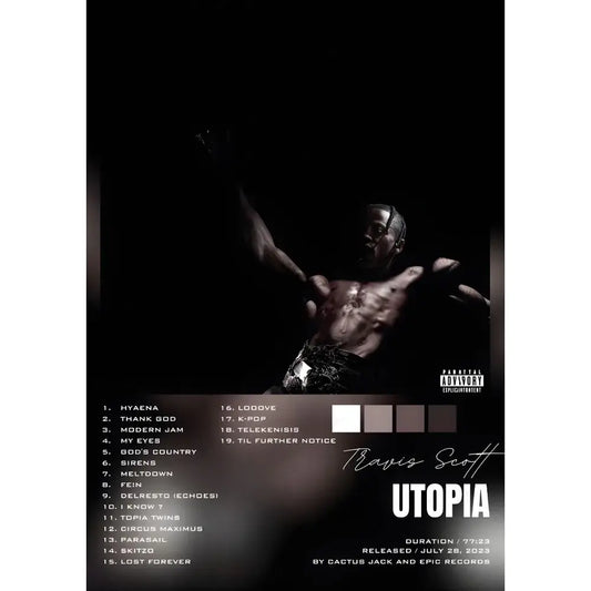 Framed Travis Scott Posters - z7 / 30X40cmNoframe