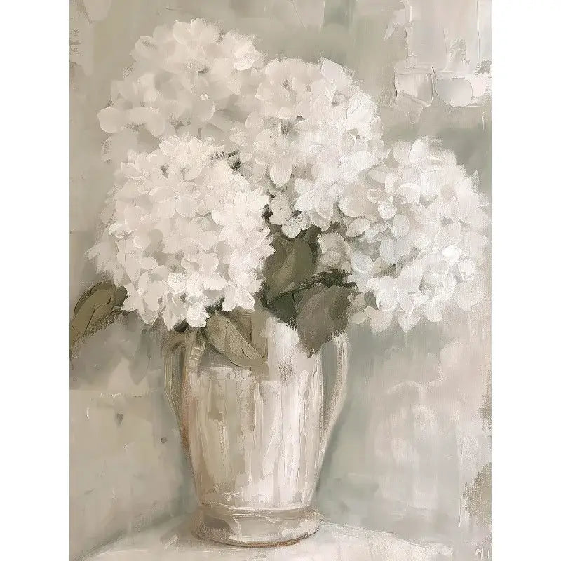 Vintage floral vase framed wall art set of 6 living room decor - 9 / 40X60cm Unframed