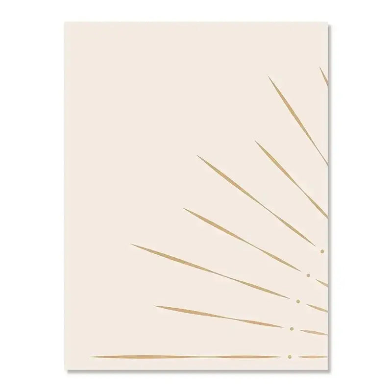 Beige Gold Triptych Posters - 01 / 40x50cm No Frame