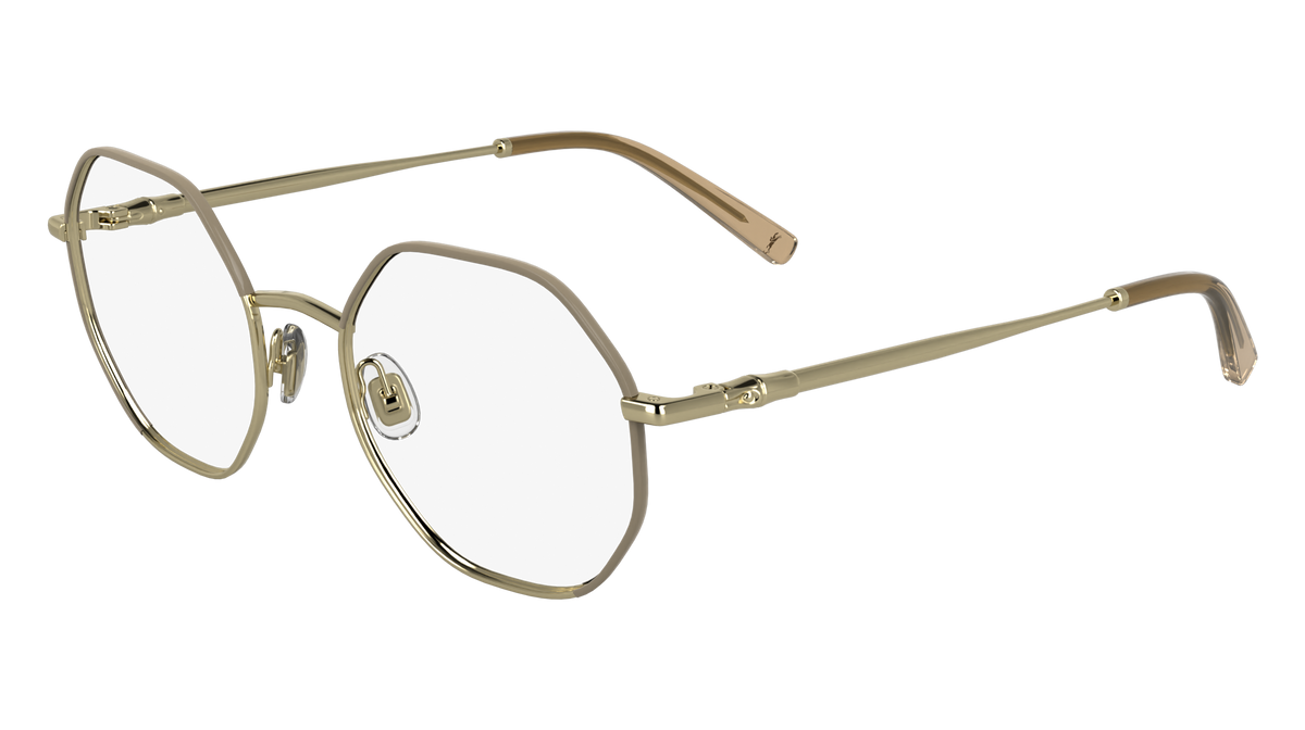 LONGCHAMP LO2166 727 Woman Optical frames Metal Gold  Squared Normal