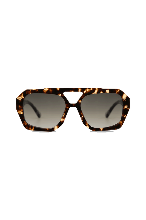 Beth - Blonde Tortoise + Grey Gradient Lens