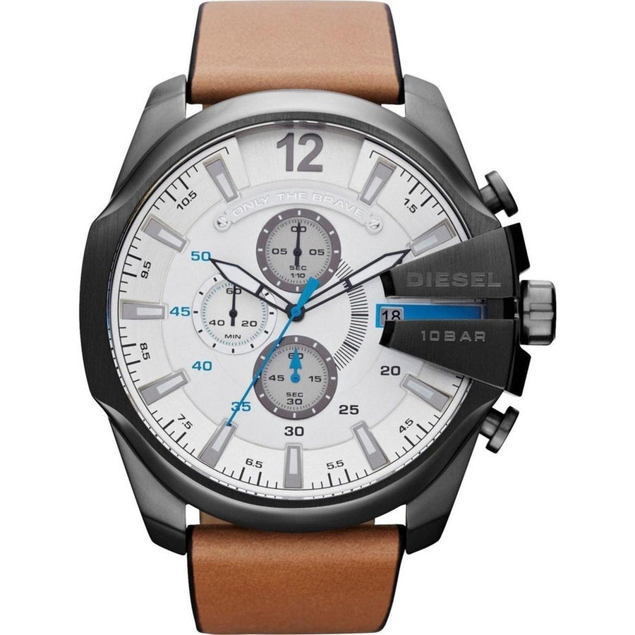 Diesel DZ4280 Mega Chief Brown Leather Men's Watch