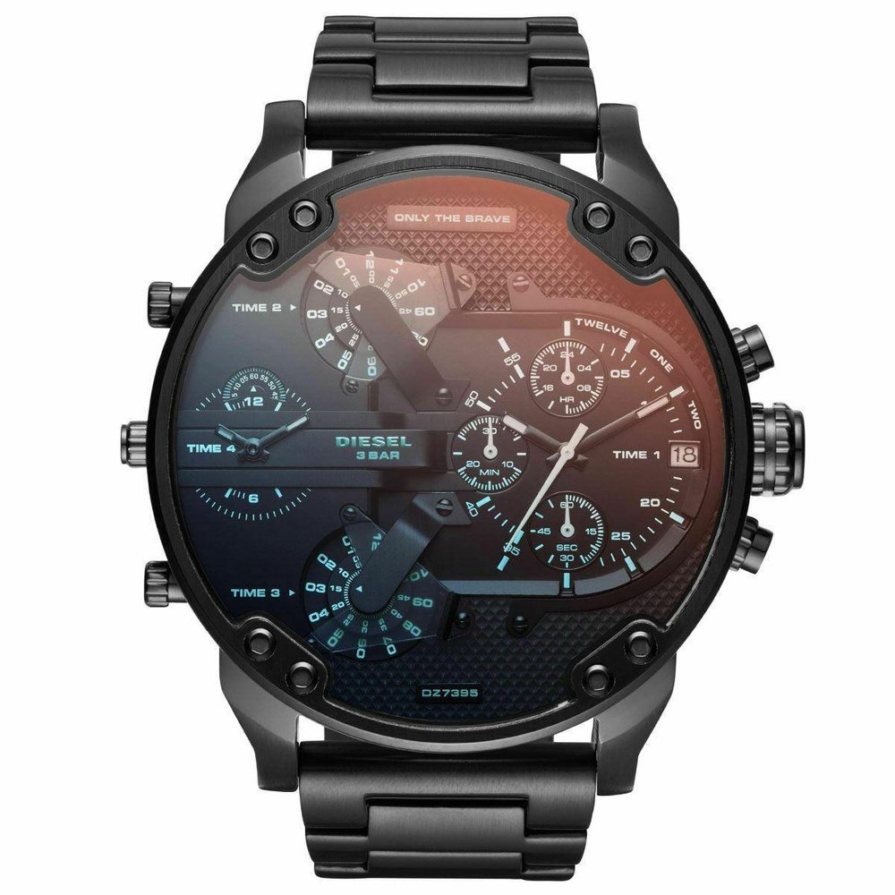 Diesel DZ7395 Mr Daddy 2.0 Black Stainless Steel Men's Watch