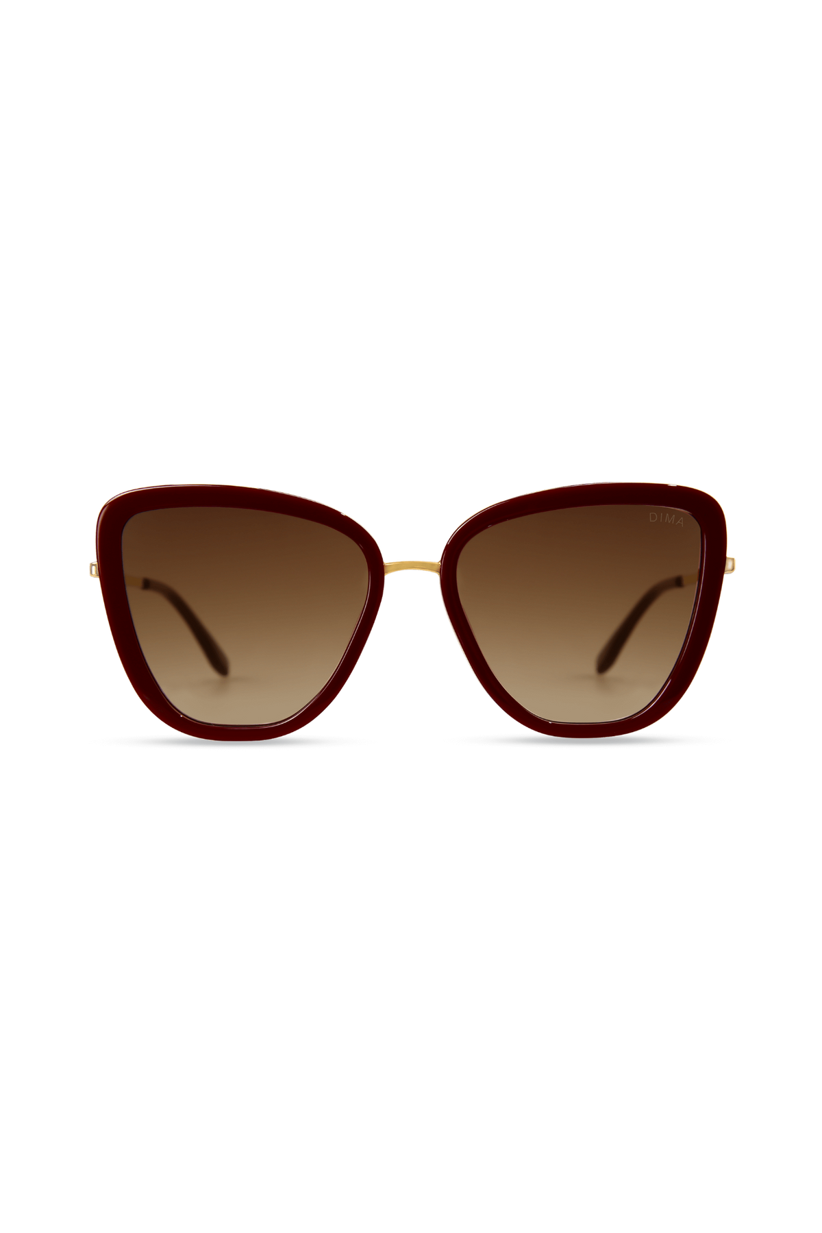 Isla - Gold/Maroon + Brown Gradient Lens
