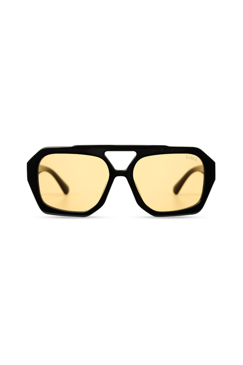 Beth - Black + Yellow Lens