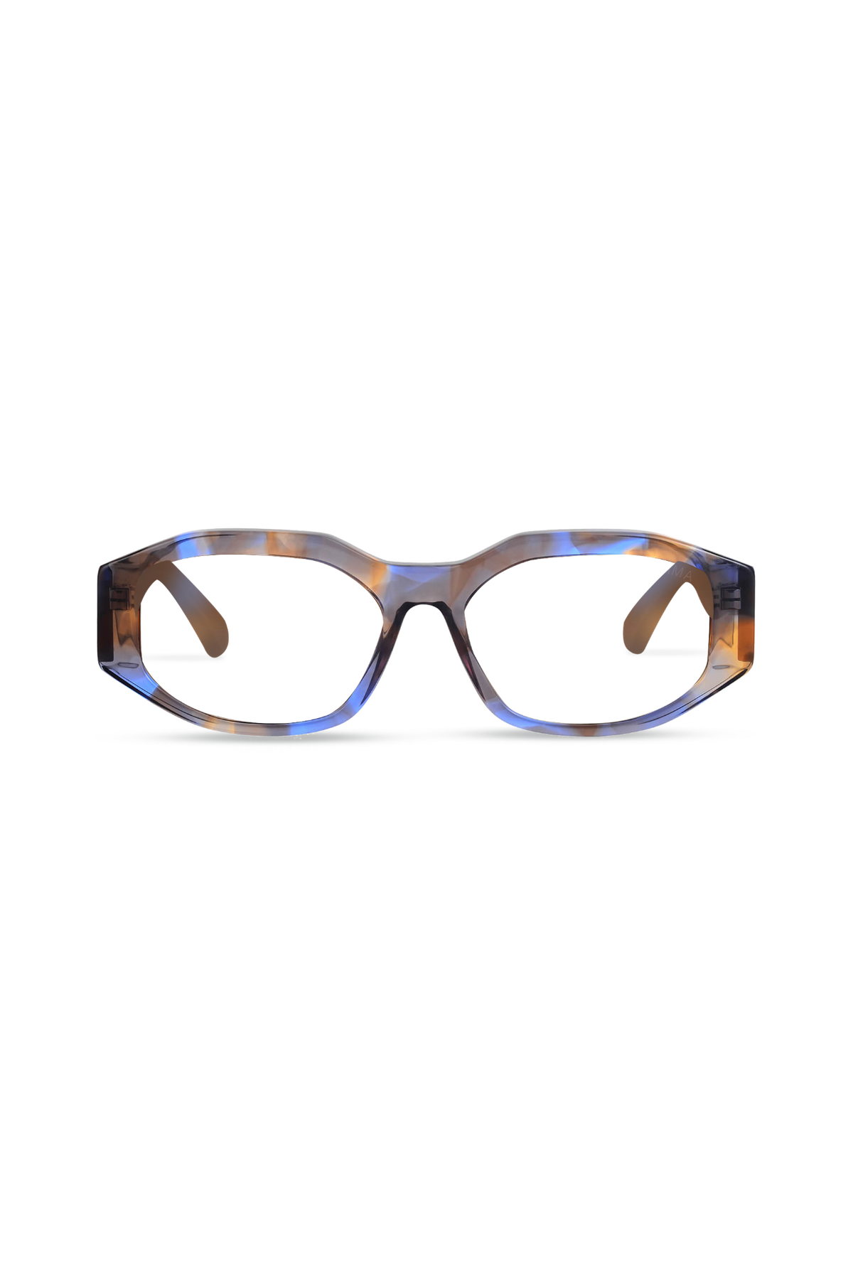 Fleur Crystal Blue Tortoise Frame Glasses