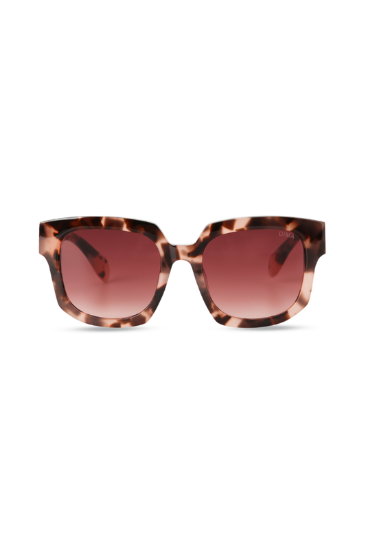 Luna - Pink Tortoise + Redwood Gradient Lens