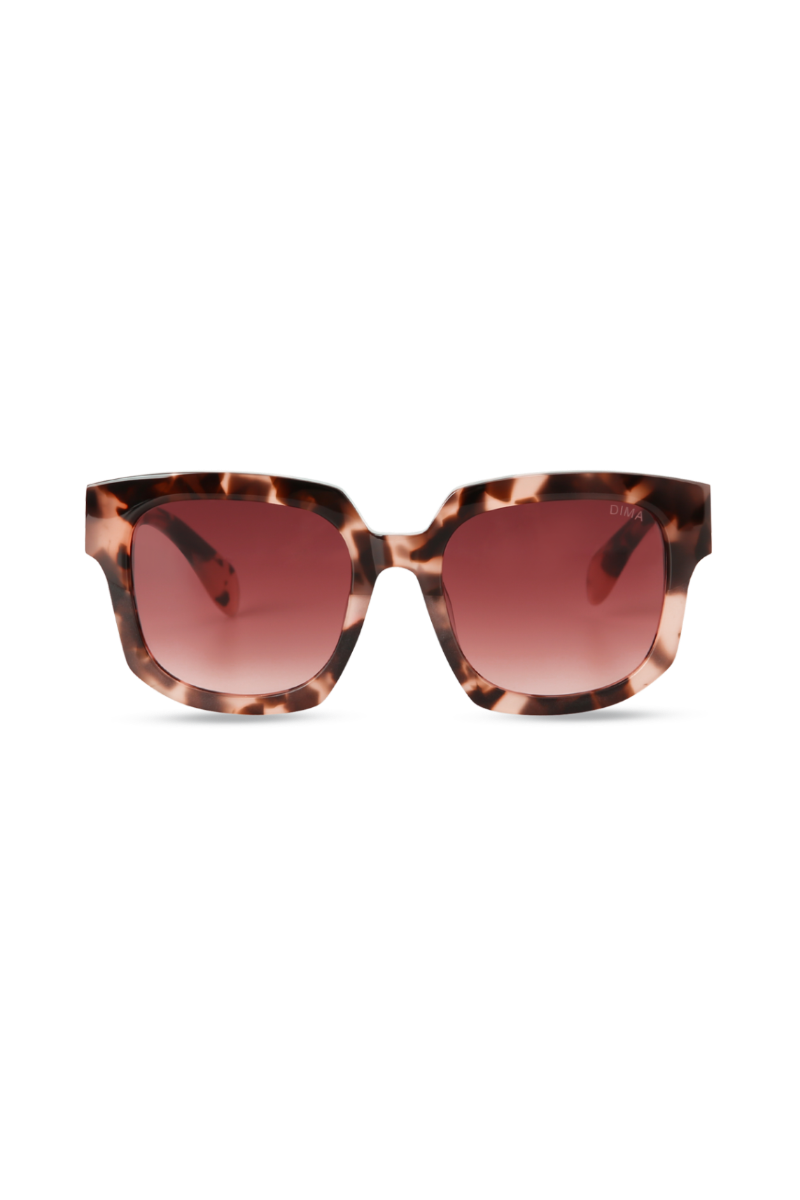 Luna - Pink Tortoise + Redwood Gradient Lens