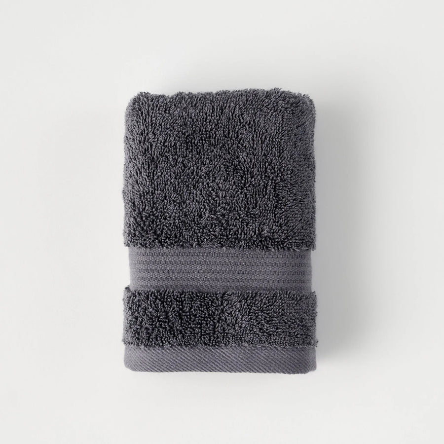 Dorita Cotton Hand Towel - Dark Gray