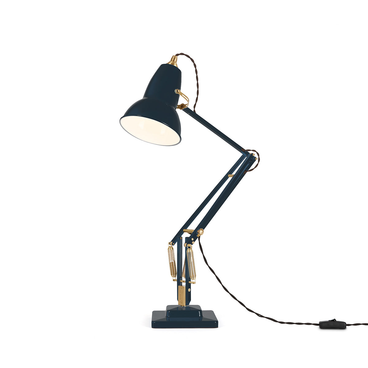 Anglepoise Original 1227™ Brass Desk Lamp Ink Blue – Repair Guarantee