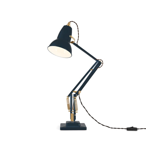 Anglepoise Original 1227™ Brass Desk Lamp Ink Blue – Repair Guarantee
