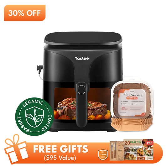 Tastee Sensor Magic Smart Air Fryer (Ceramic Coated)+Paper Liners