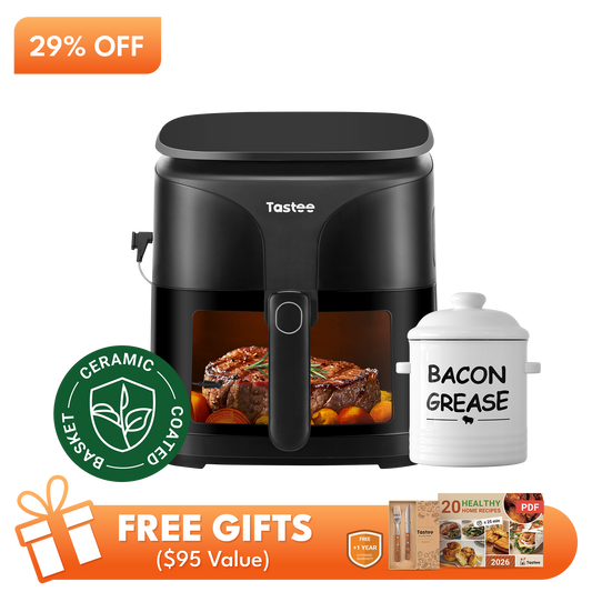 Tastee Sensor Magic Smart Air Fryer (Ceramic Coated)+Ceramic Bacon Grease Container