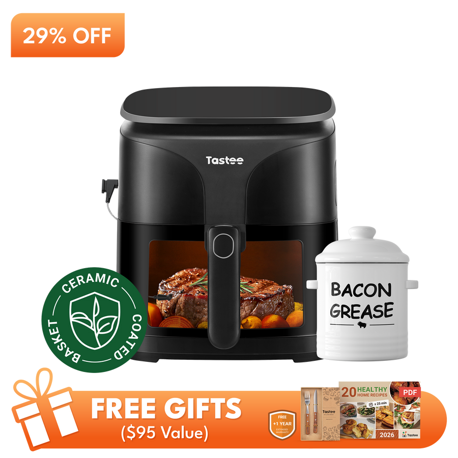Tastee Sensor Magic Smart Air Fryer (Ceramic Coated)+Ceramic Bacon Grease Container