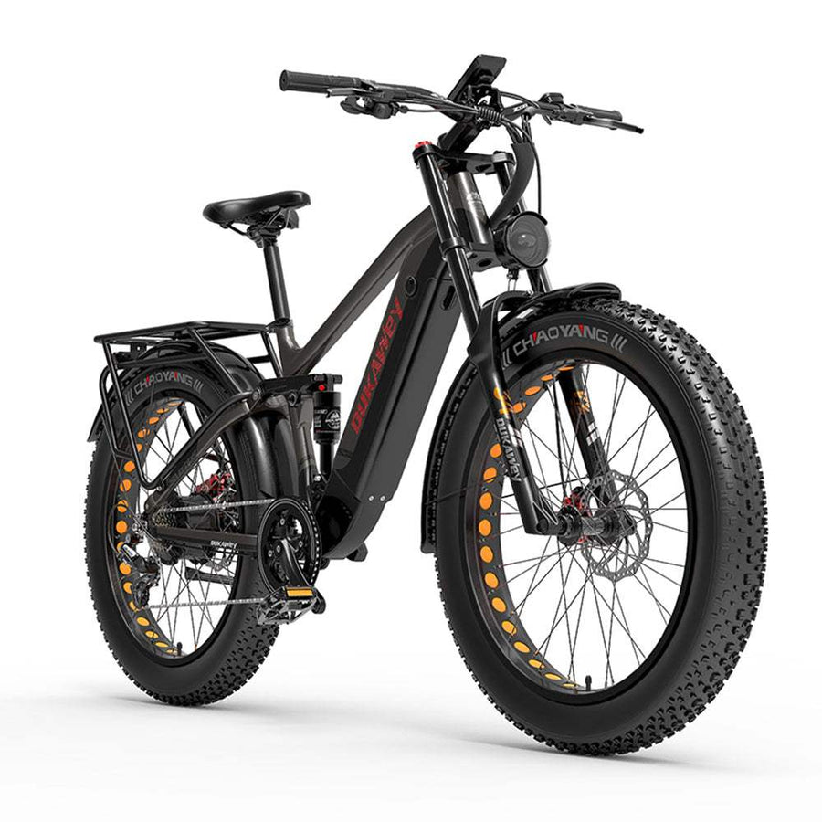 Dukawey Silvertip8 1000W 26-inch Fat Tire Electric Mountain Bike with 52V 20Ah 1040Wh Battery